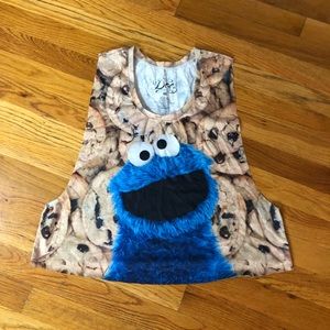 Cookie Monster Crop Top